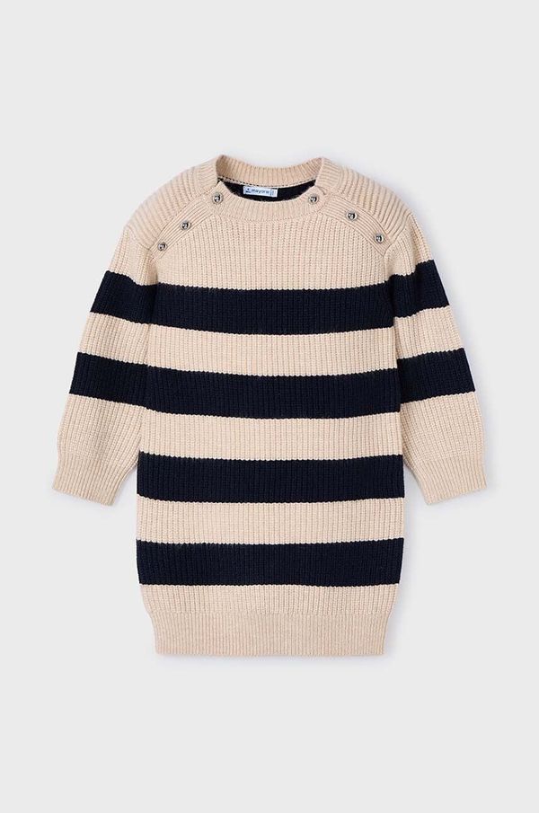 Mayoral Dječja haljina Mayoral boja: tamno plava, mini, ravna, 4924