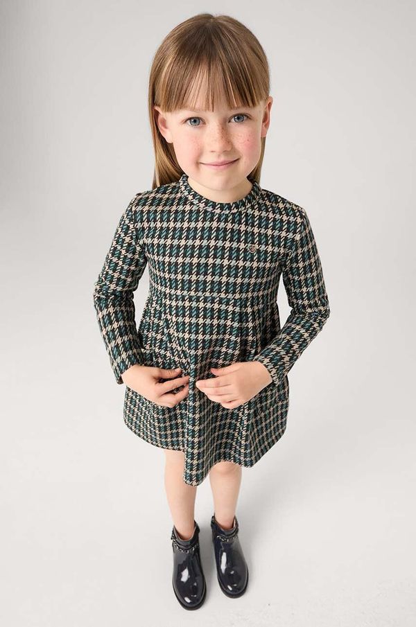 Mayoral Dječja haljina Mayoral boja: zelena, mini, širi se prema dolje, 4928