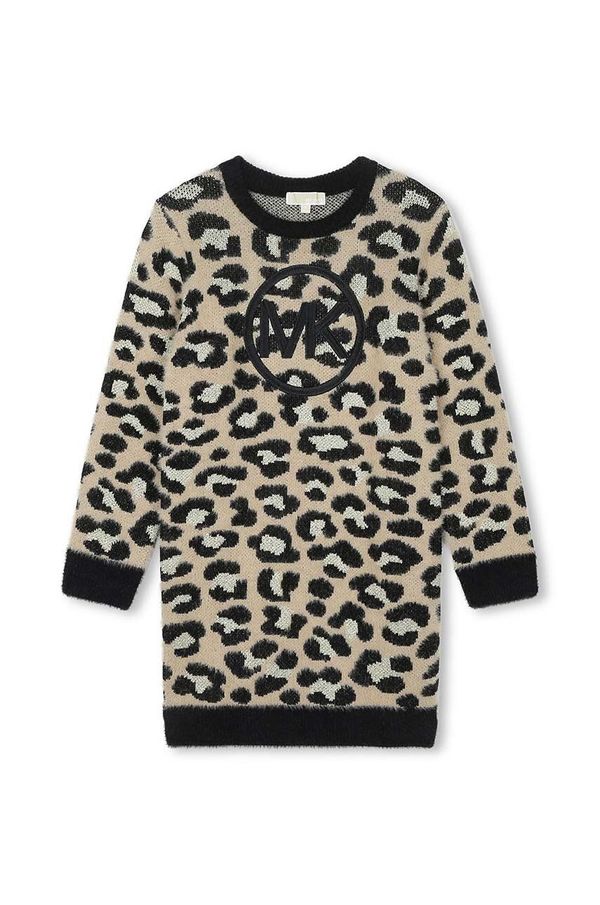 Michael Kors Dječja haljina Michael Kors boja: bež, mini, ravna