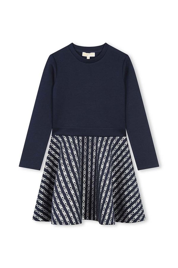 Michael Kors Dječja haljina Michael Kors boja: tamno plava, mini, širi se prema dolje, R30242