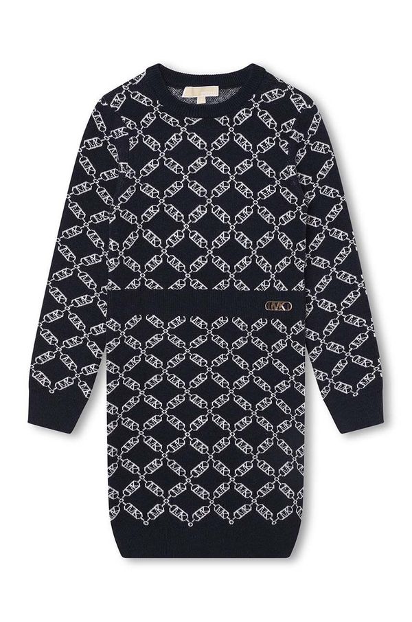 Michael Kors Dječja haljina Michael Kors boja: tamno plava, mini, uska