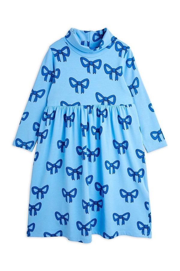 Mini Rodini Dječja haljina Mini Rodini Bow mini, širi se prema dolje, 2475012460