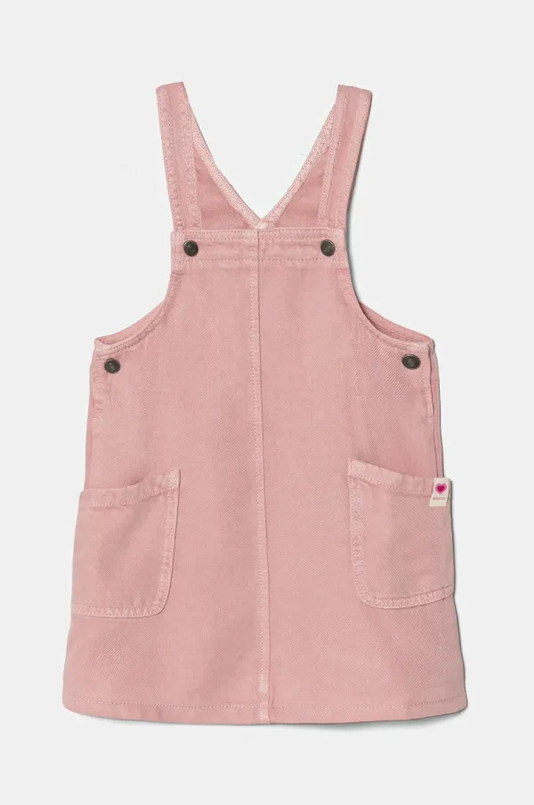 United Colors of Benetton Dječja haljina United Colors of Benetton boja: ružičasta, mini, ravna, 41AQGT00L