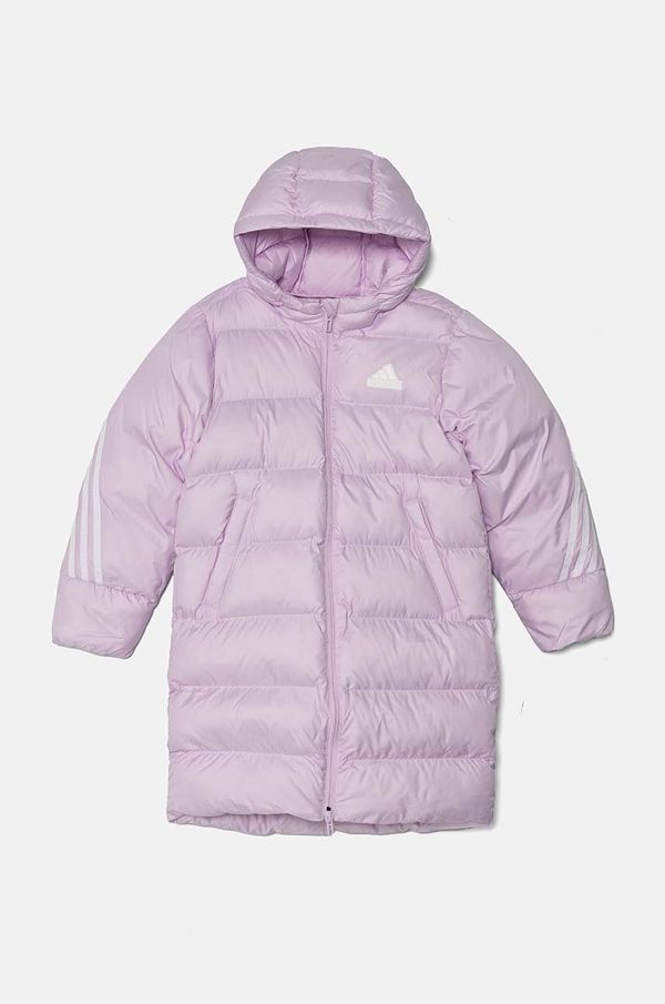 adidas Dječja jakna adidas J FI 3S PARKA boja: ljubičasta, IX3631