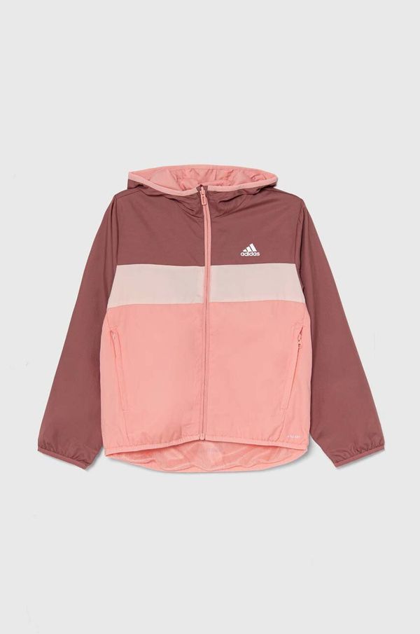 adidas Dječja jakna adidas J TIBERIO WB boja: ružičasta, JG1249