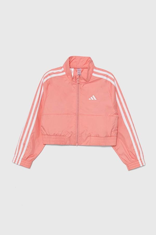adidas Dječja jakna adidas JG TR-ES 3SK boja: ružičasta, IV9594