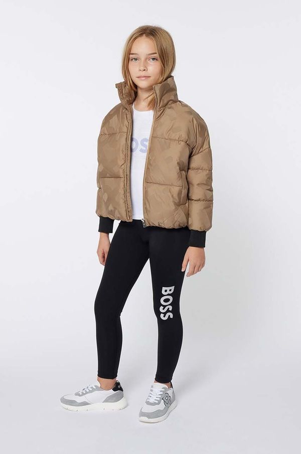 Boss Dječja jakna BOSS boja: bež, J51095