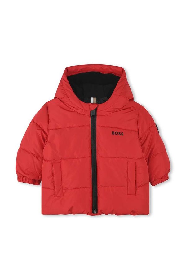 Boss Dječja jakna BOSS boja: crvena, J51258