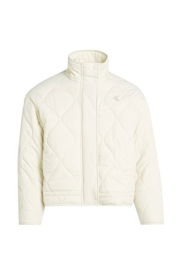 Calvin Klein Jeans Dječja jakna Calvin Klein Jeans boja: bež, IG0IG02797