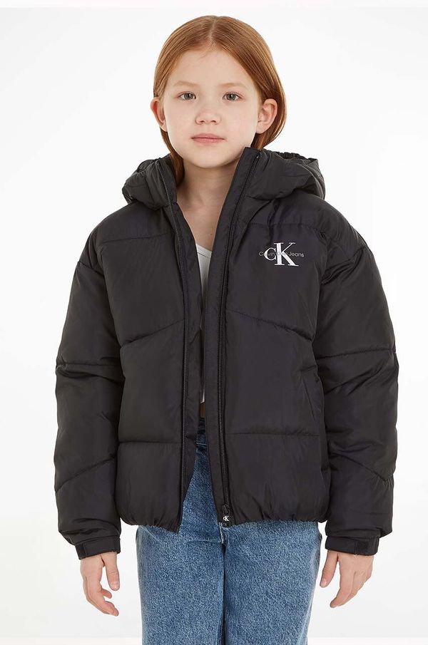 Calvin Klein Jeans Dječja jakna Calvin Klein Jeans boja: crna
