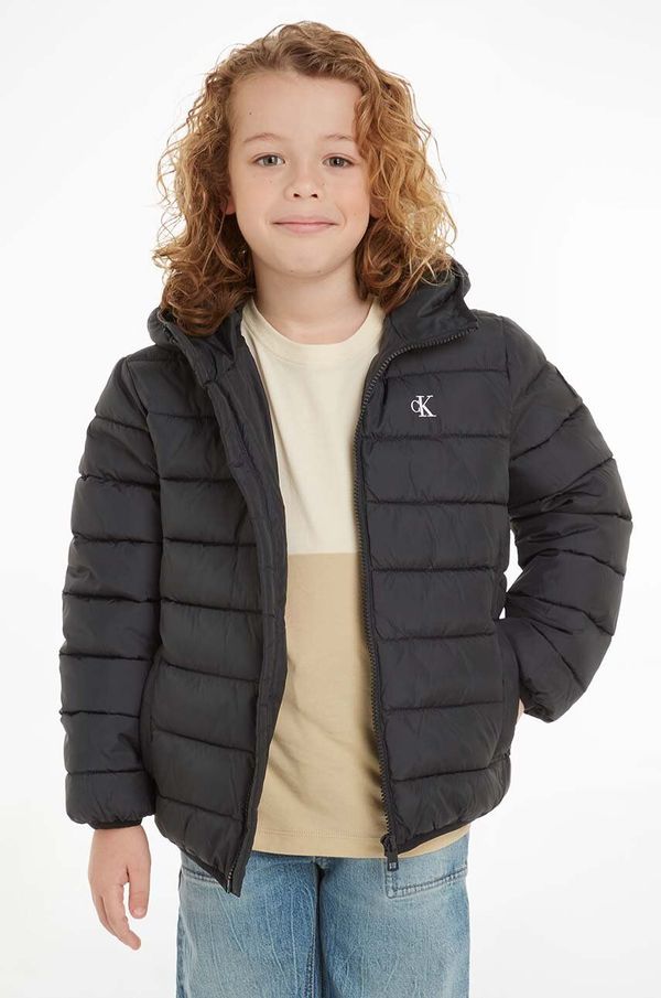 Calvin Klein Jeans Dječja jakna Calvin Klein Jeans boja: crna, IB0IB02174