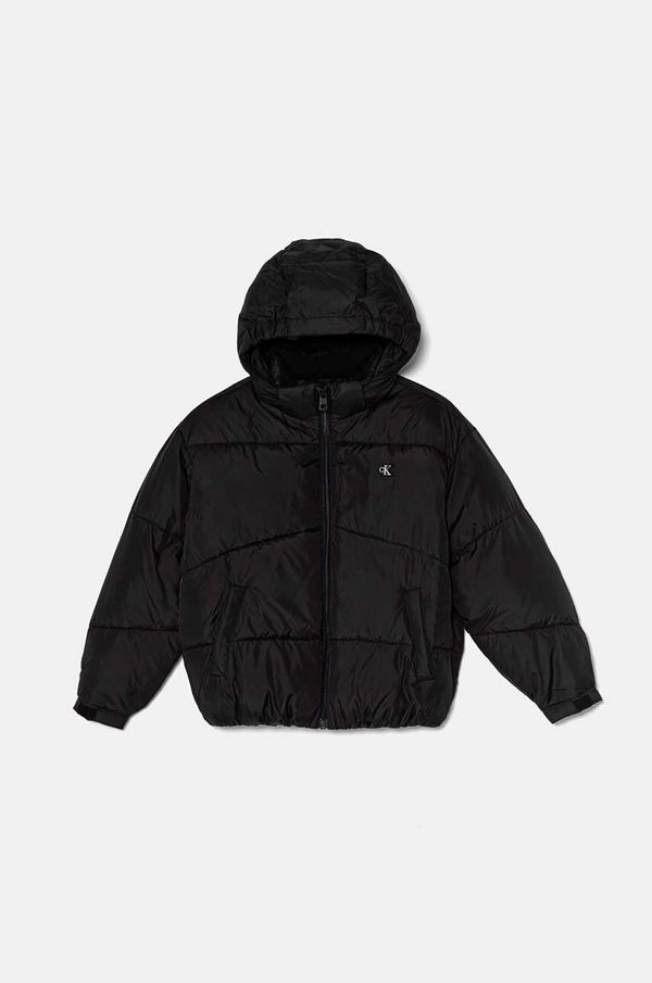 Calvin Klein Jeans Dječja jakna Calvin Klein Jeans boja: crna, IG0IG02056