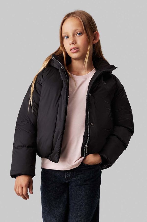 Calvin Klein Jeans Dječja jakna Calvin Klein Jeans boja: crna, IG0IG02683