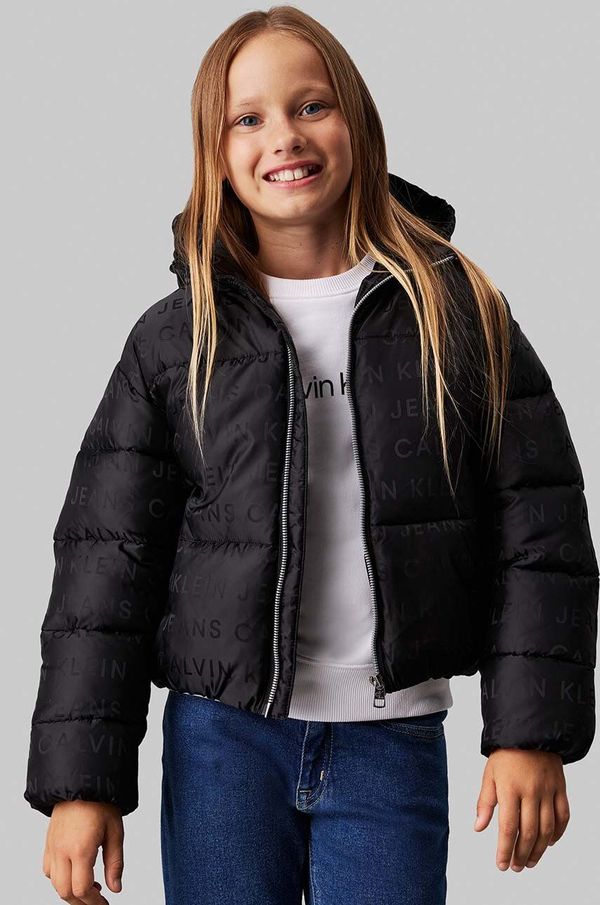 Calvin Klein Jeans Dječja jakna Calvin Klein Jeans boja: crna, IG0IG02730
