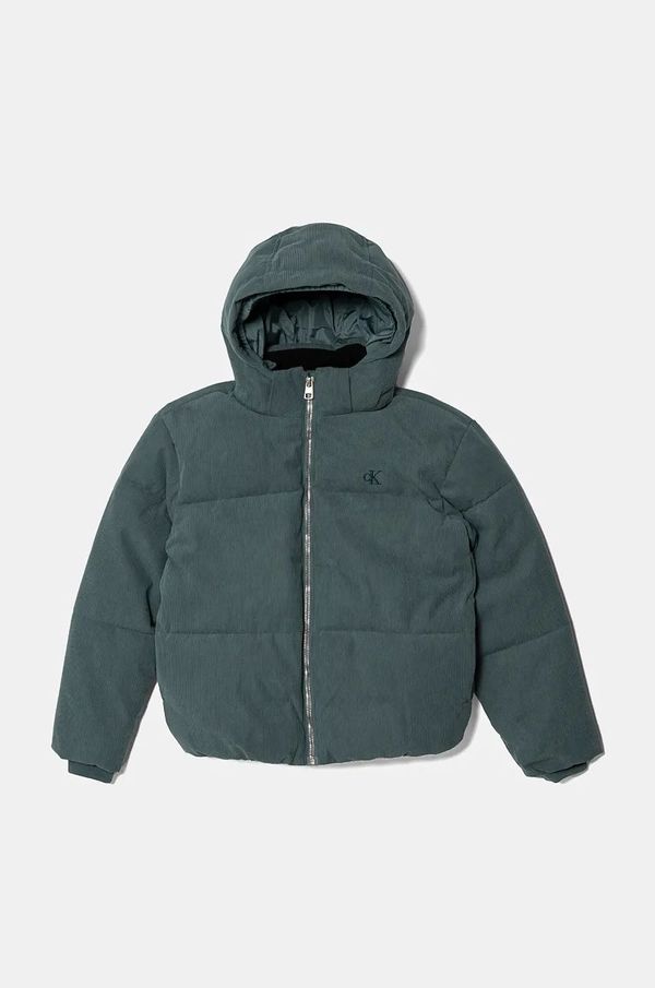 Calvin Klein Jeans Dječja jakna Calvin Klein Jeans boja: zelena, IB0IB02248