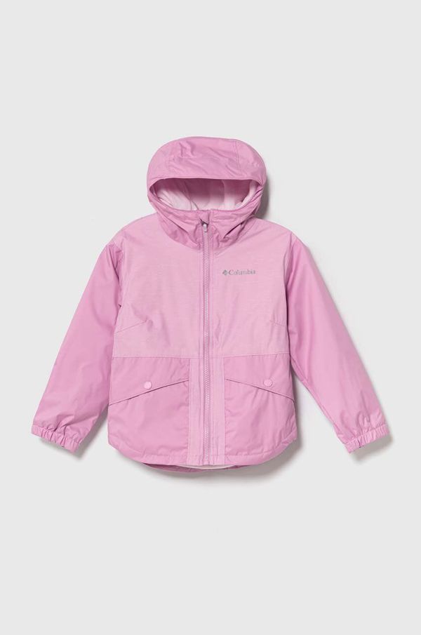 Columbia Dječja jakna Columbia Rainy Trails Fleece boja: ružičasta