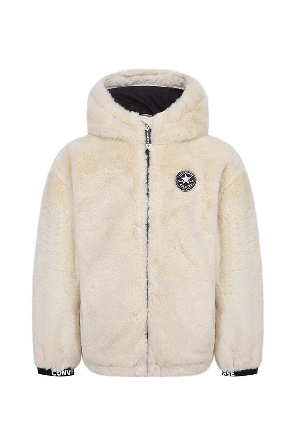 Converse Dječja jakna Converse boja: bež, 3CD791