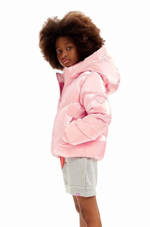 Desigual Dječja jakna Desigual boja: ružičasta, 24WGEW02