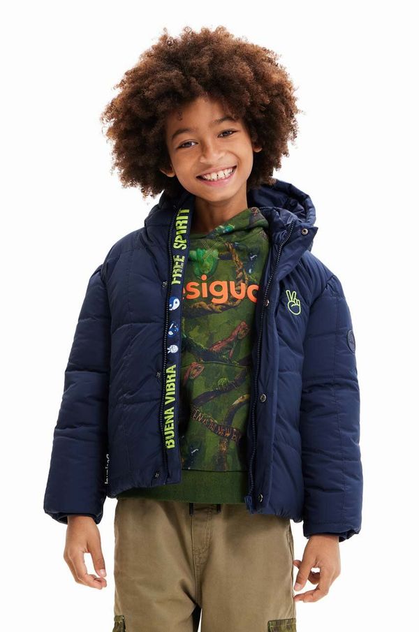 Desigual Dječja jakna Desigual boja: tamno plava