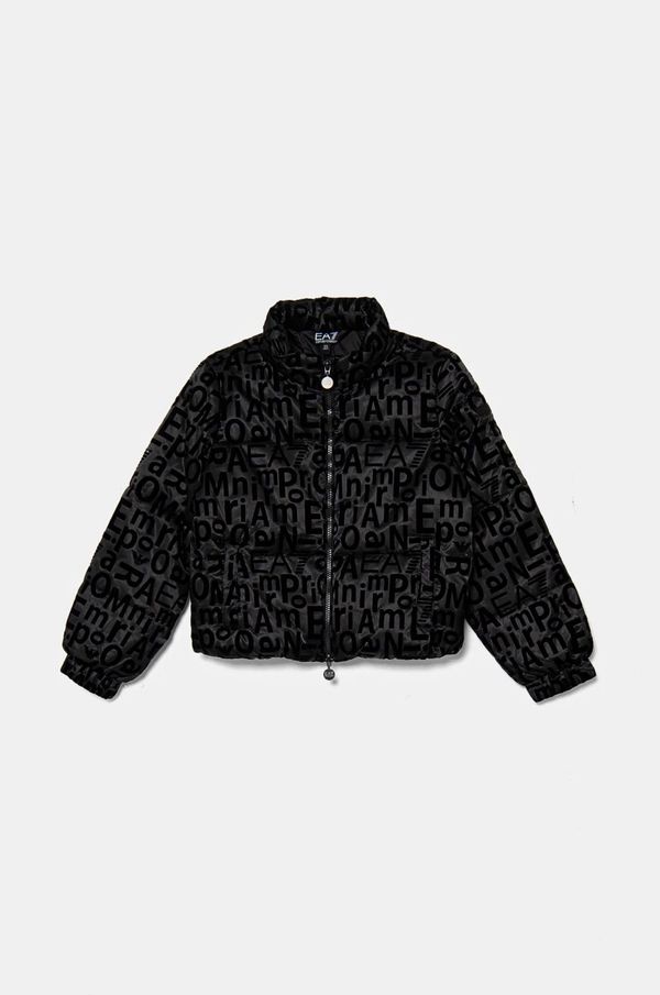 EA7 Emporio Armani Dječja jakna EA7 Emporio Armani boja: crna, 6DFB04 FN05Z