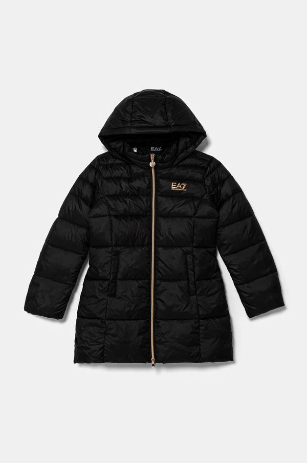 EA7 Emporio Armani Dječja jakna EA7 Emporio Armani boja: crna, 6DFK01 FNGPZ