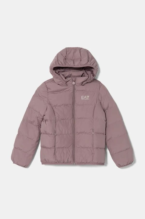EA7 Emporio Armani Dječja jakna EA7 Emporio Armani boja: ljubičasta, 8NFB08 FNF8Z