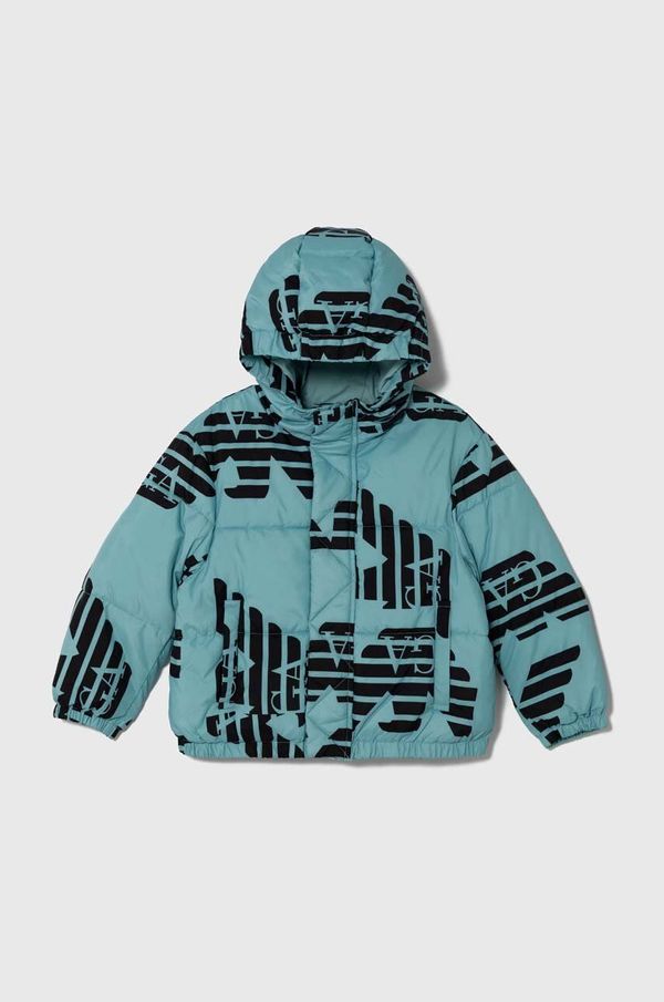Emporio Armani Dječja jakna Emporio Armani boja: tirkizna