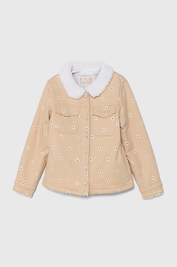 Guess Dječja jakna Guess boja: bež, K4YL06 WGBD0