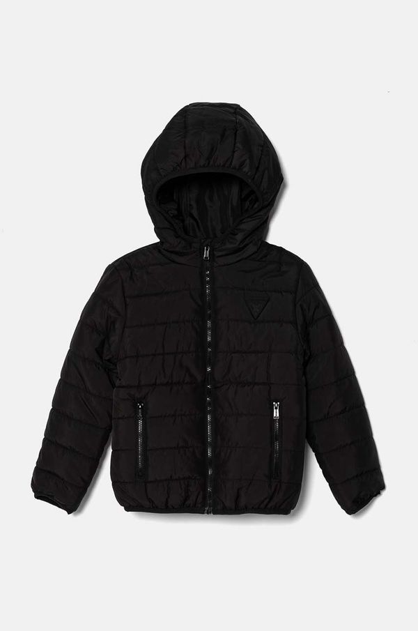 Guess Dječja jakna Guess boja: crna, H4BT03 WCFM0