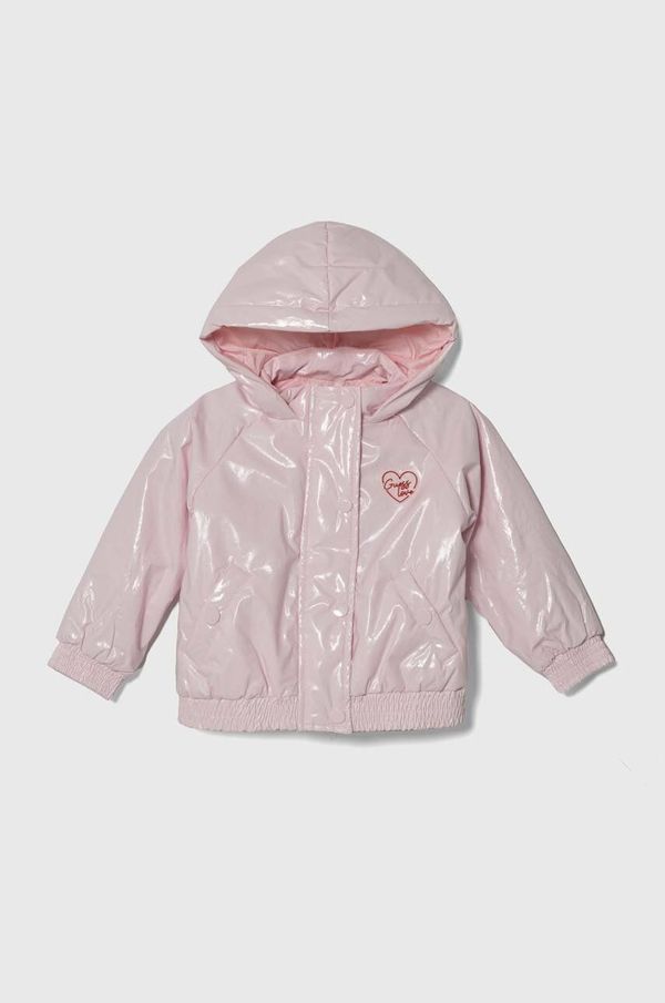 Guess Dječja jakna Guess boja: ružičasta, K4YL04 WF730