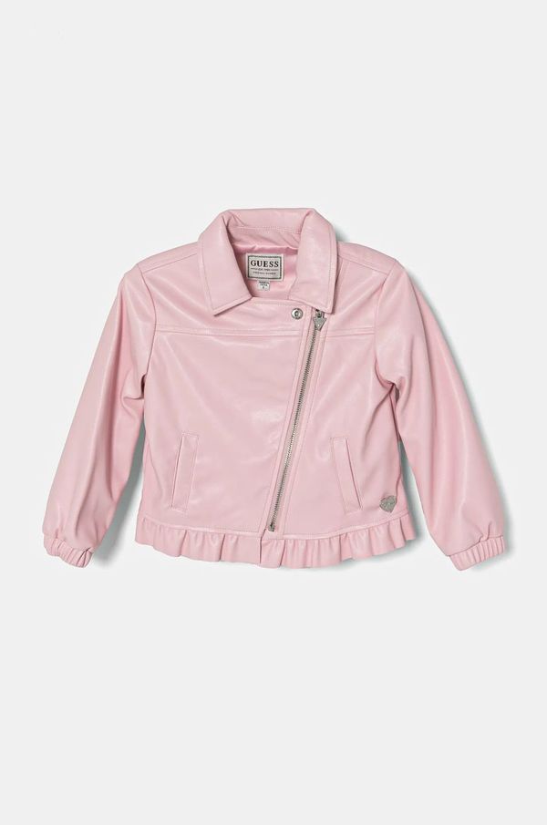 Guess Dječja jakna Guess boja: ružičasta, K5RL02 WFV60