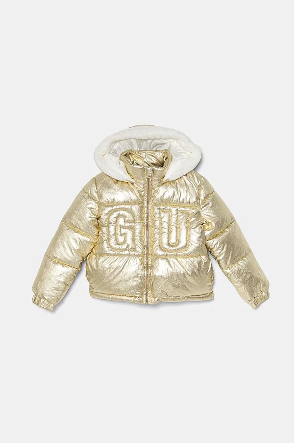 Guess Dječja jakna Guess boja: zlatna, K4BL05 WEYO0