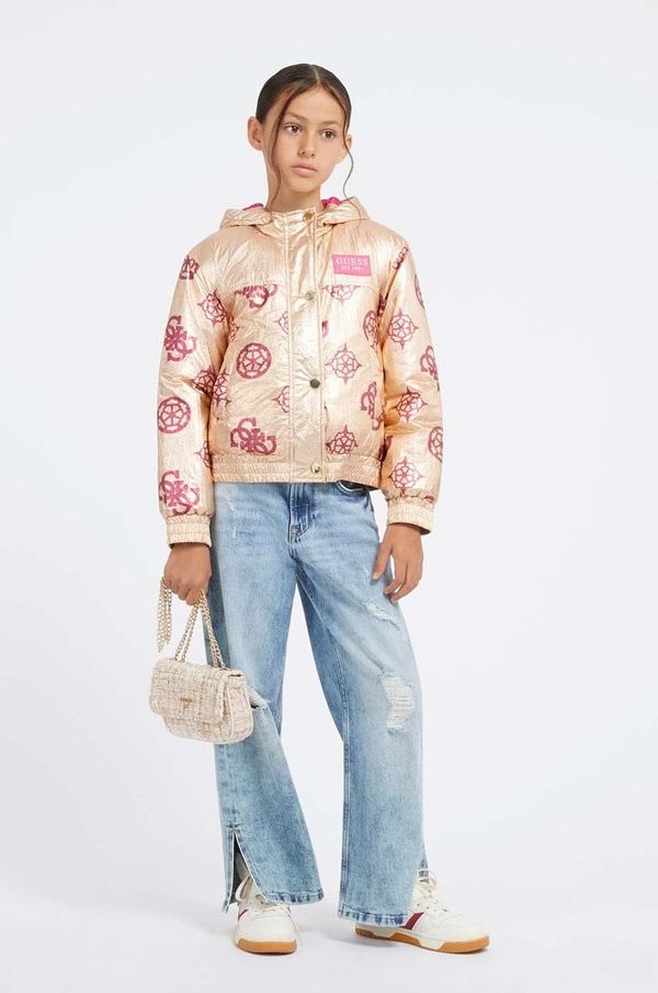 Guess Dječja jakna Guess boja: zlatna