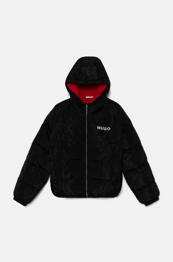 Hugo Dječja jakna HUGO boja: crna, G00238