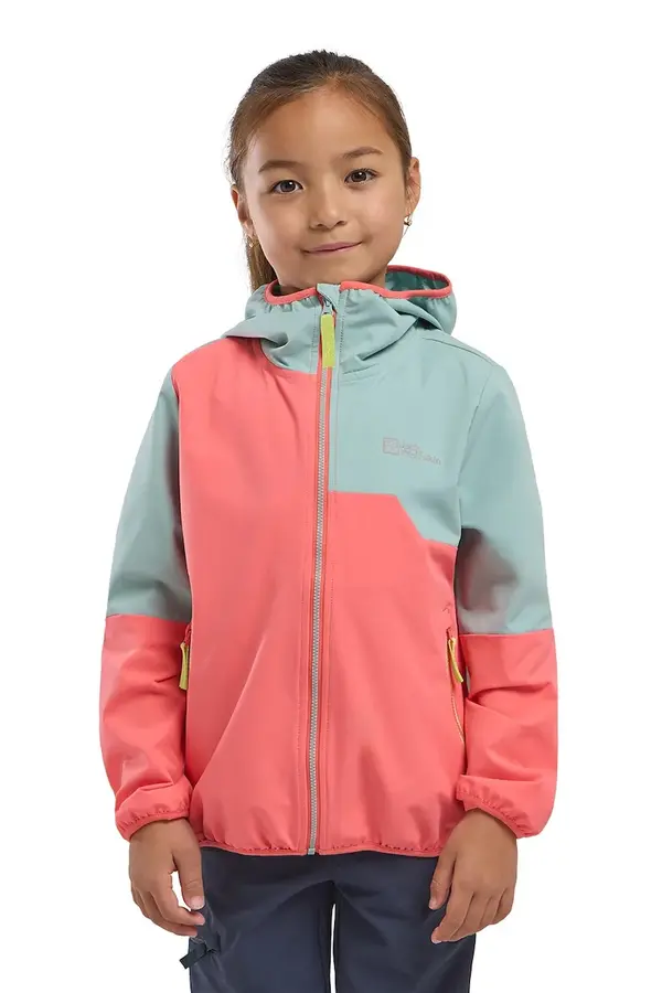 Jack Wolfskin Dječja jakna Jack Wolfskin TURBULENCE HOODED JKT K