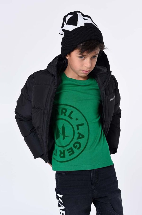 Karl Lagerfeld Dječja jakna Karl Lagerfeld boja: crna