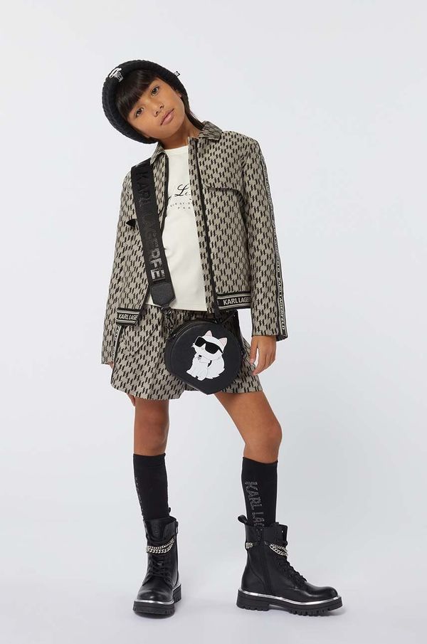 Karl Lagerfeld Dječja jakna Karl Lagerfeld boja: crna, Z30238