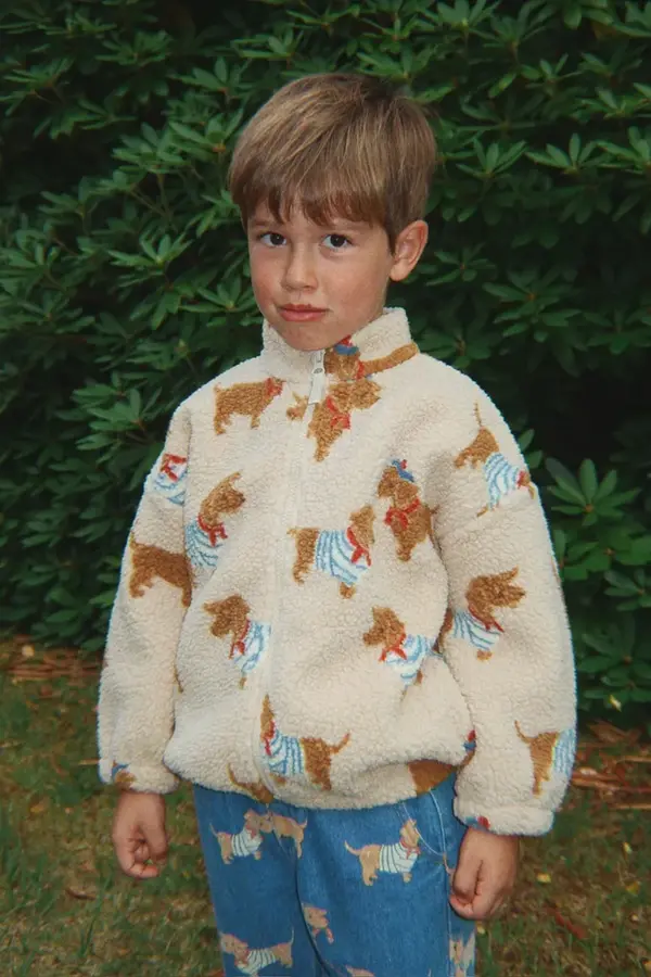 Konges Sløjd Dječja jakna Konges Sløjd JODY TEDDY JACKET GRS