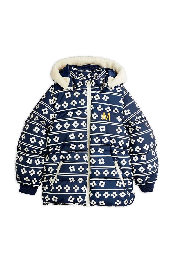 Mini Rodini Dječja jakna Mini Rodini Flowers boja: tamno plava, 2471011660