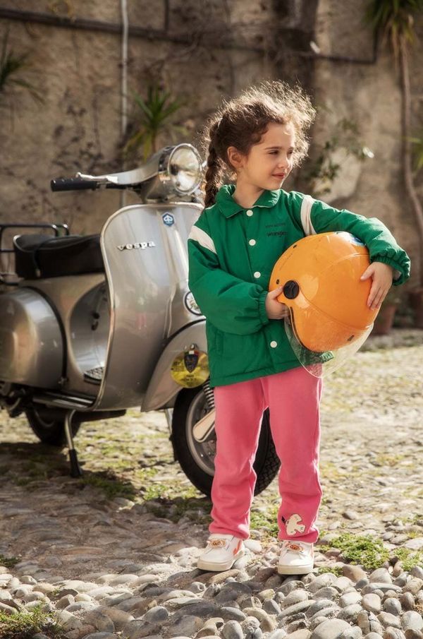 Mini Rodini Dječja jakna Mini Rodini Mini Rodini x Wrangler boja: zelena