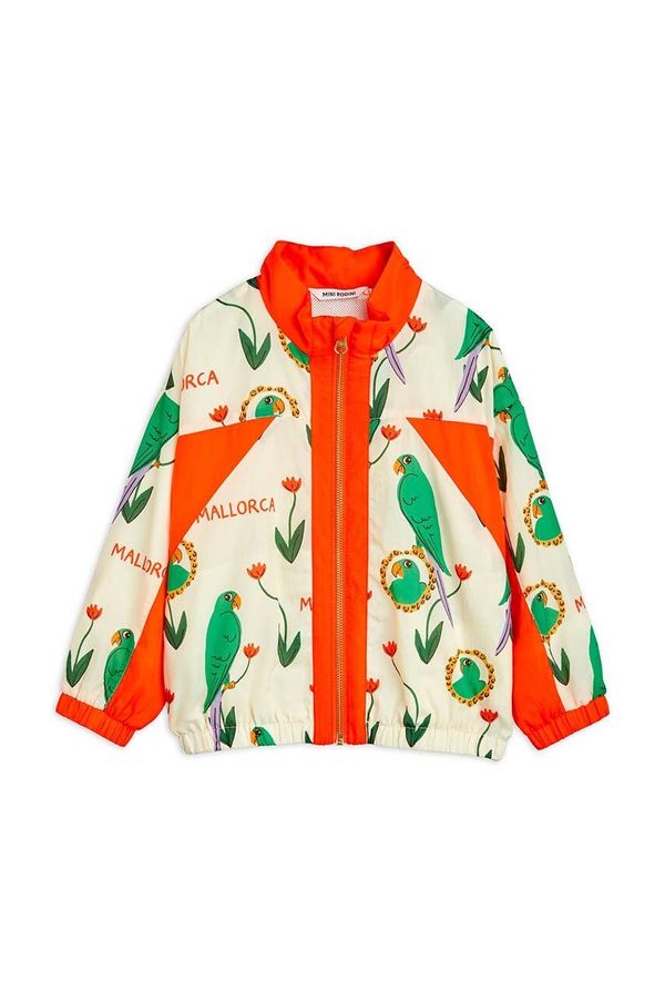 Mini Rodini Dječja jakna Mini Rodini Parrots boja: bež