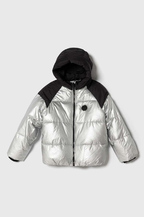 Pepe Jeans Dječja jakna Pepe Jeans boja: srebrna