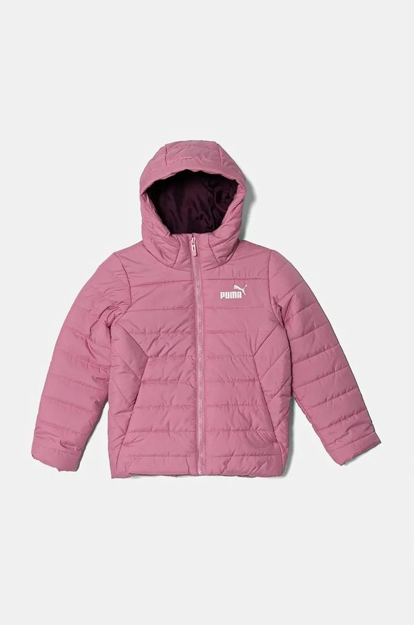 Puma Dječja jakna Puma ESS Hooded Padded Jacket boja: ružičasta