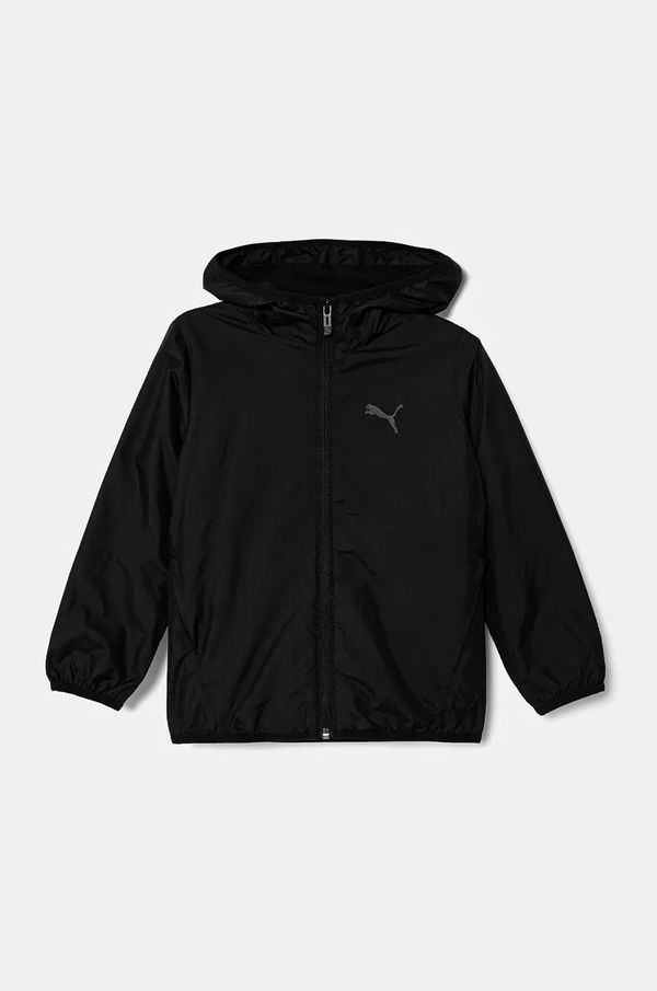 Puma Dječja jakna Puma Fleece Line Windbreaker boja: crna, 626503