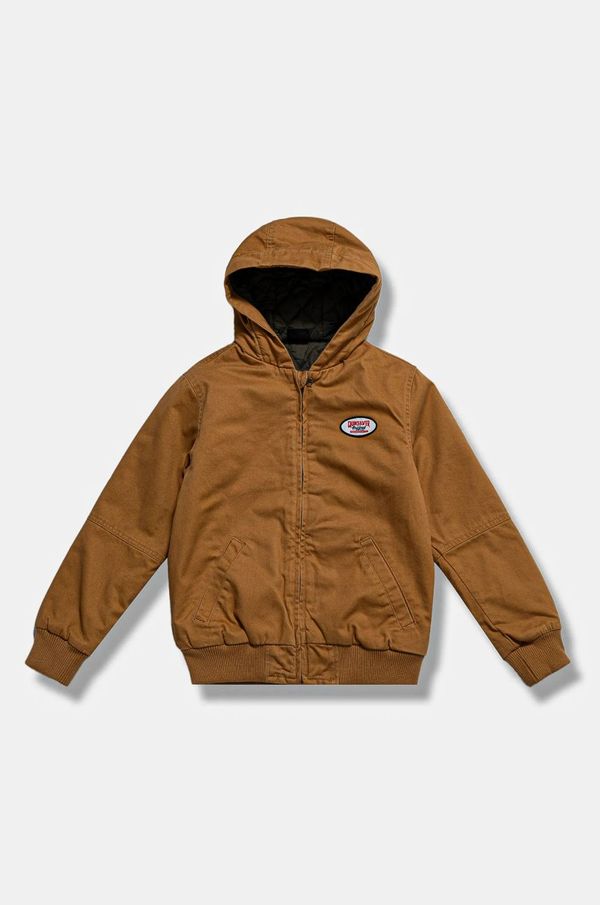 Quiksilver Dječja jakna Quiksilver LETS GO TO SCHOOL boja: smeđa, EQBJK03317