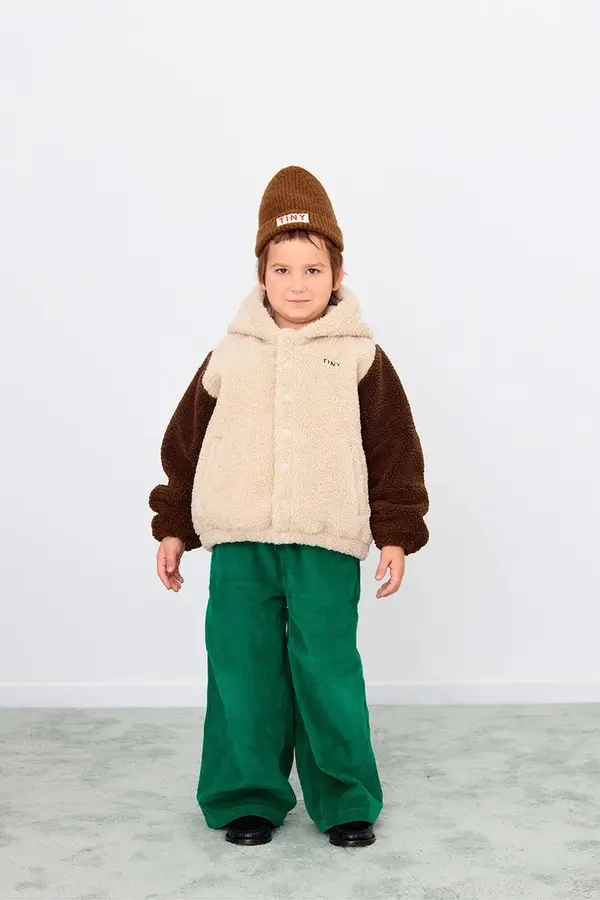 Tinycottons Dječja jakna Tinycottons COLOR BLOCK POLAR SHERPA HOODIE