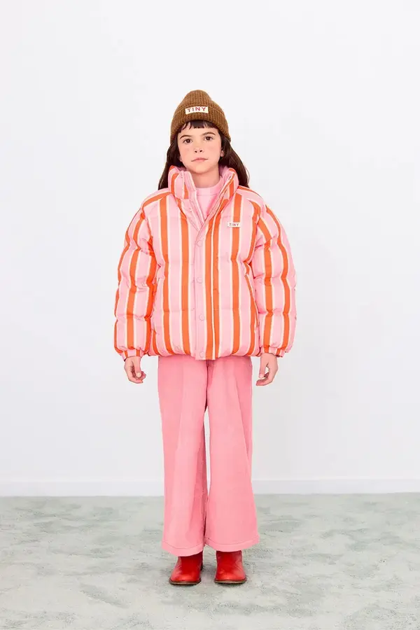 Tinycottons Dječja jakna Tinycottons RETRO STRIPES SHORT PADDED JACKET