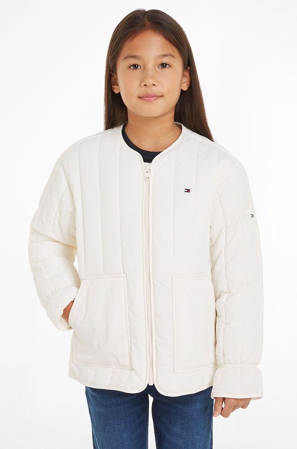 Tommy Hilfiger Dječja jakna Tommy Hilfiger boja: bež, KG0KG08051