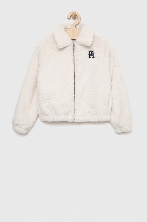 Tommy Hilfiger Dječja jakna Tommy Hilfiger boja: bijela