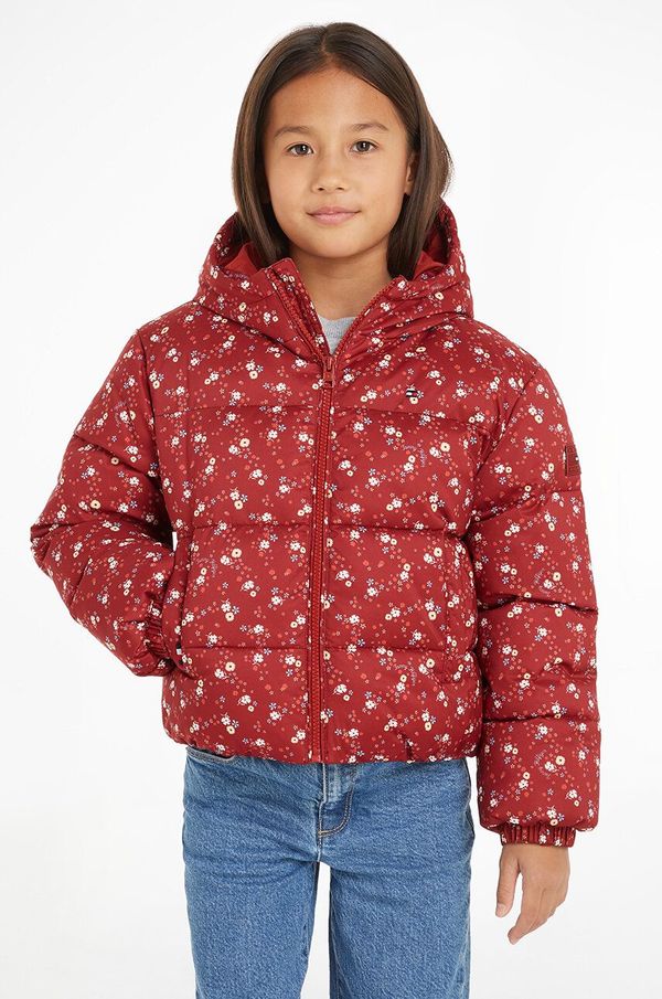 Tommy Hilfiger Dječja jakna Tommy Hilfiger boja: bordo, KG0KG08055